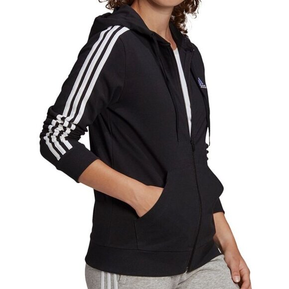 ADIDAS 3-Stripe Hoodie Track Jacket - Picture 4 of 4